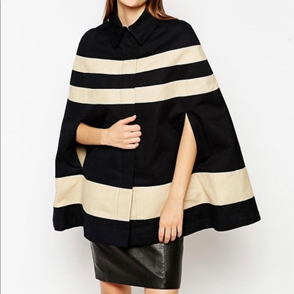 See by Chloe striped cape jacket
